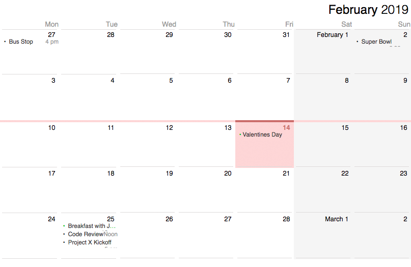 Apple Calendar Experiment