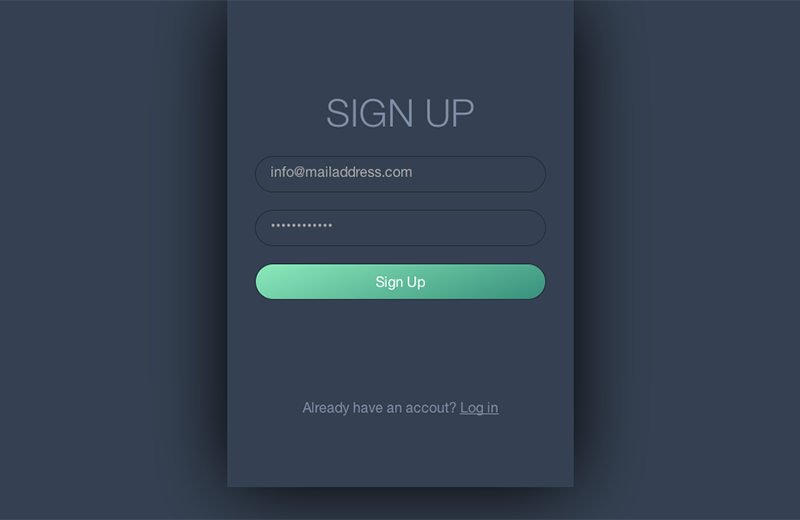 Daily UI | #001 - Sign Up