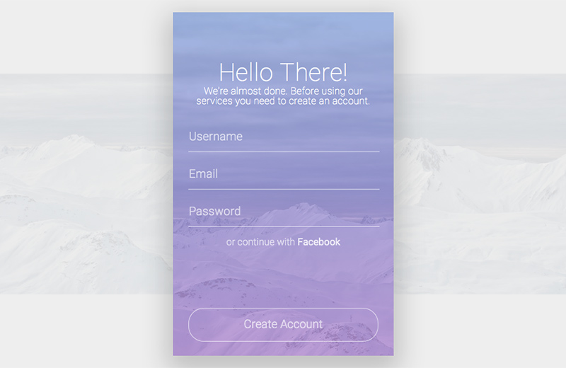 Daily UI #001 Sign Up