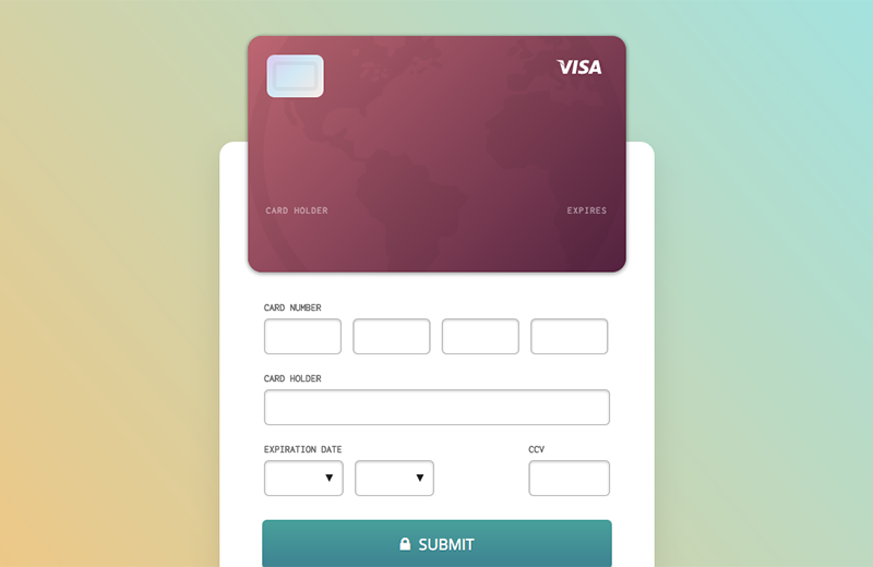 Daily UI #002: Credit Card Checkout