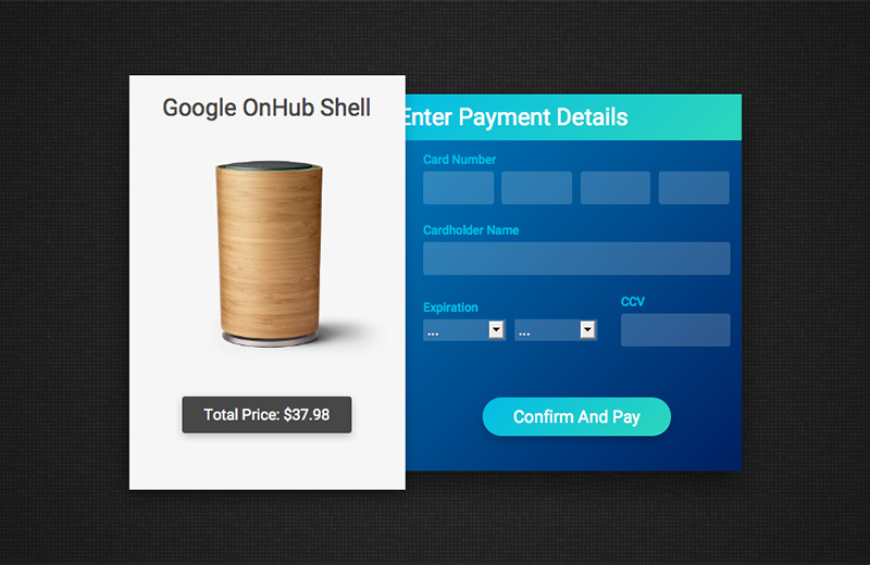 Daily UI #002 - Credit Card Checkout