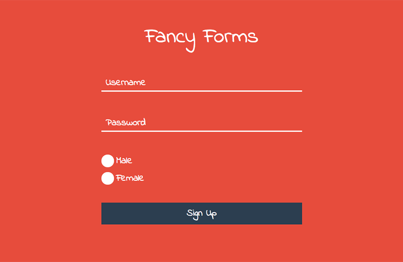 50+ CSS Form Examples From CodePen 2018 - Freebie Supply