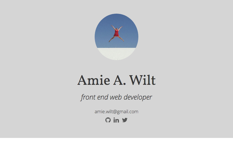 Amie's Resume