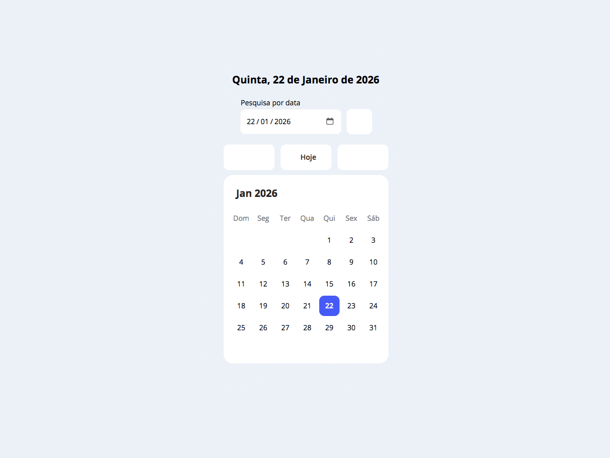 Vanilla JS Calendar