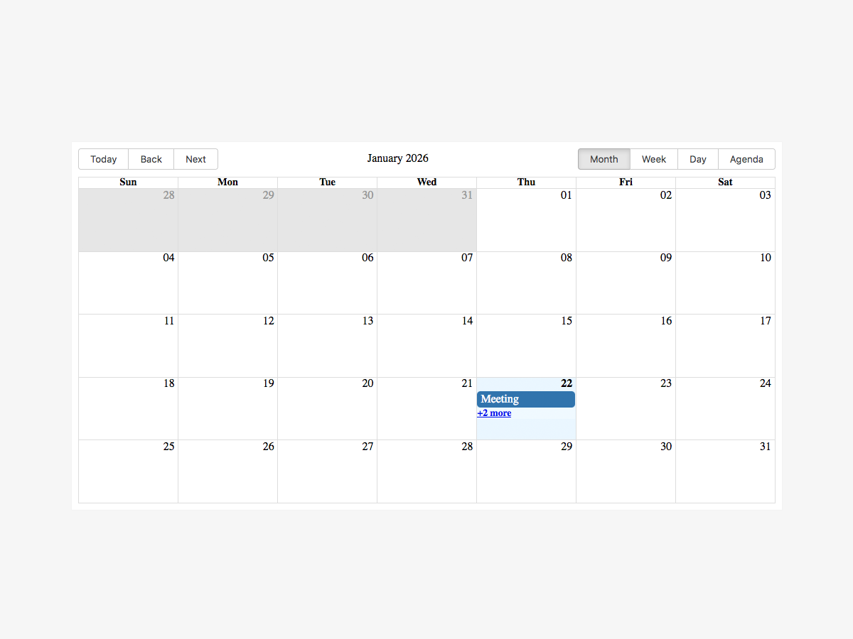 React Big Calendar: EventWrapper Demo