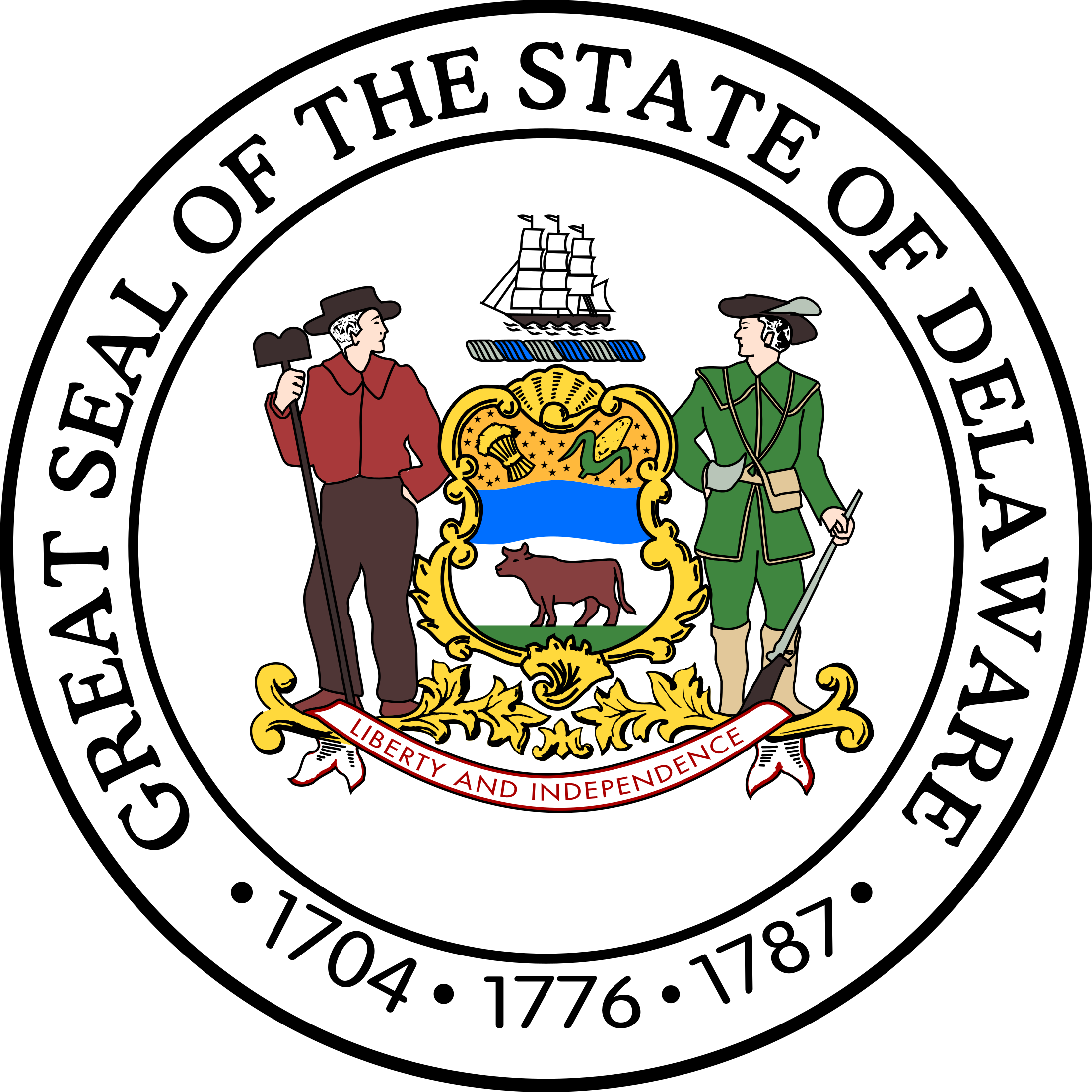 Delaware State Seal PNG & SVG Vector - Freebie Supply