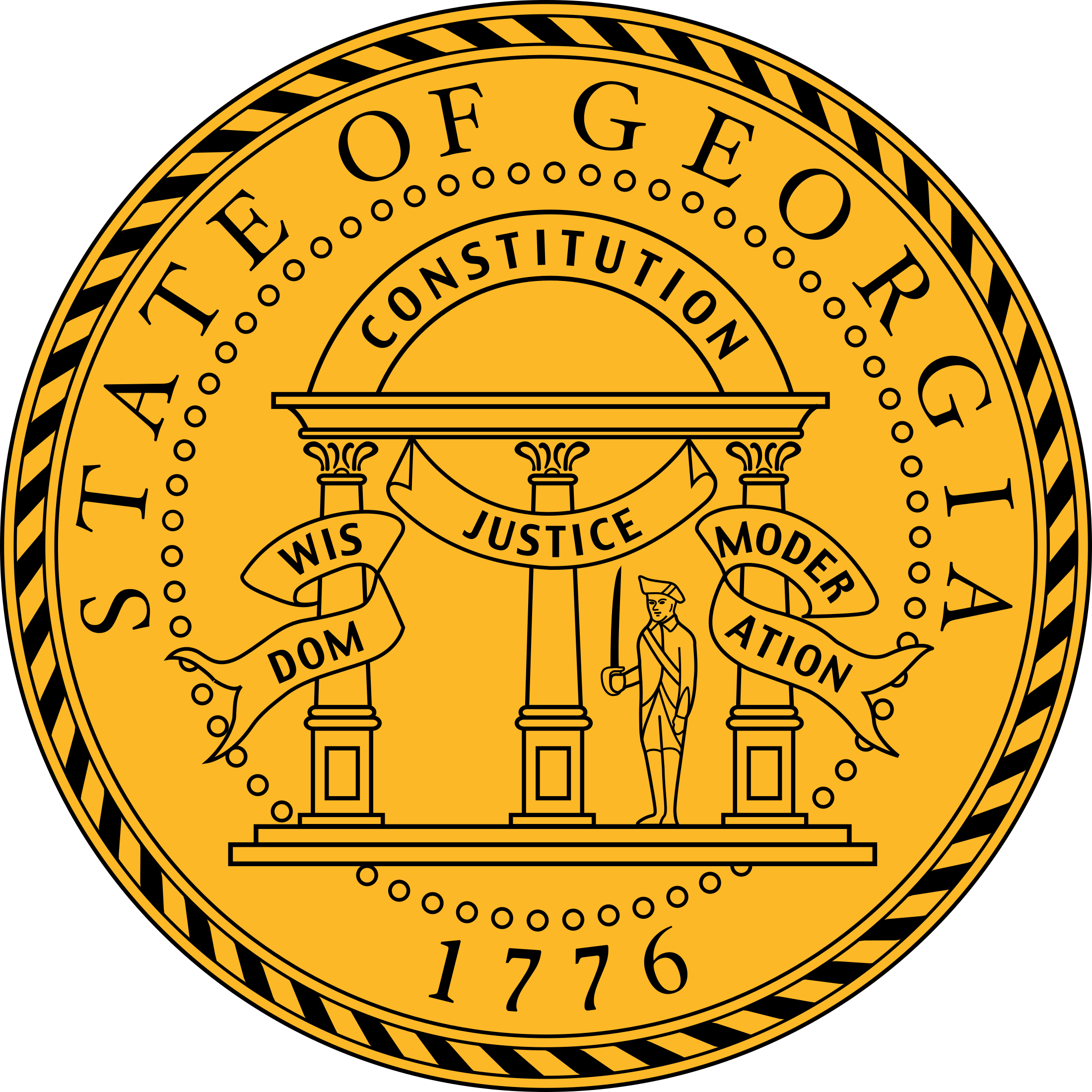Georgia State Seal PNG SVG Vector Freebie Supply