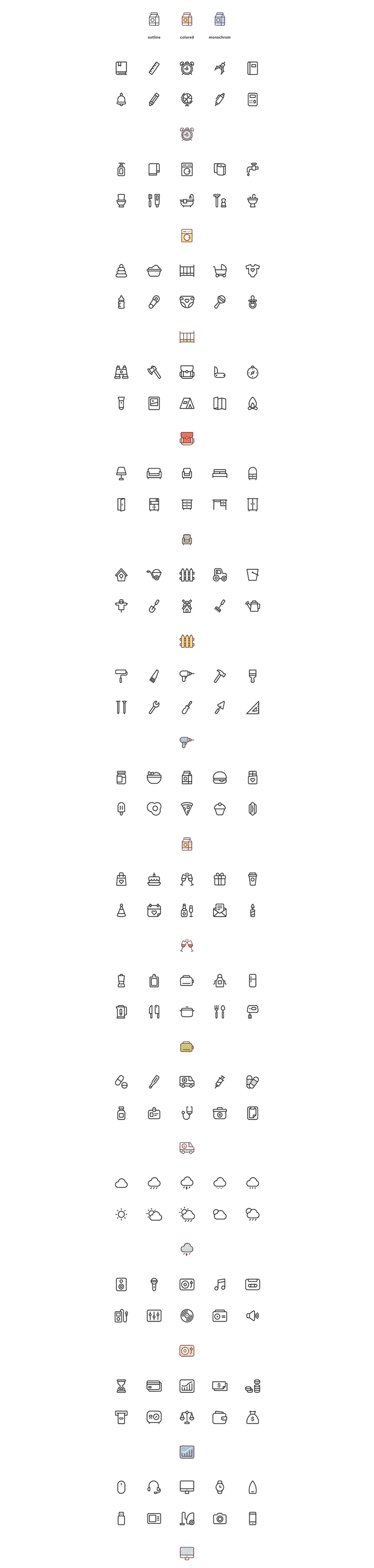 150 Free Vector Icons Preview 1
