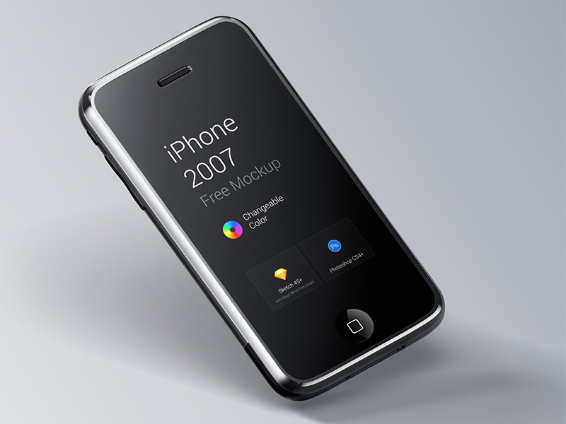1st Gen. iPhone Mockup - Free Sketch