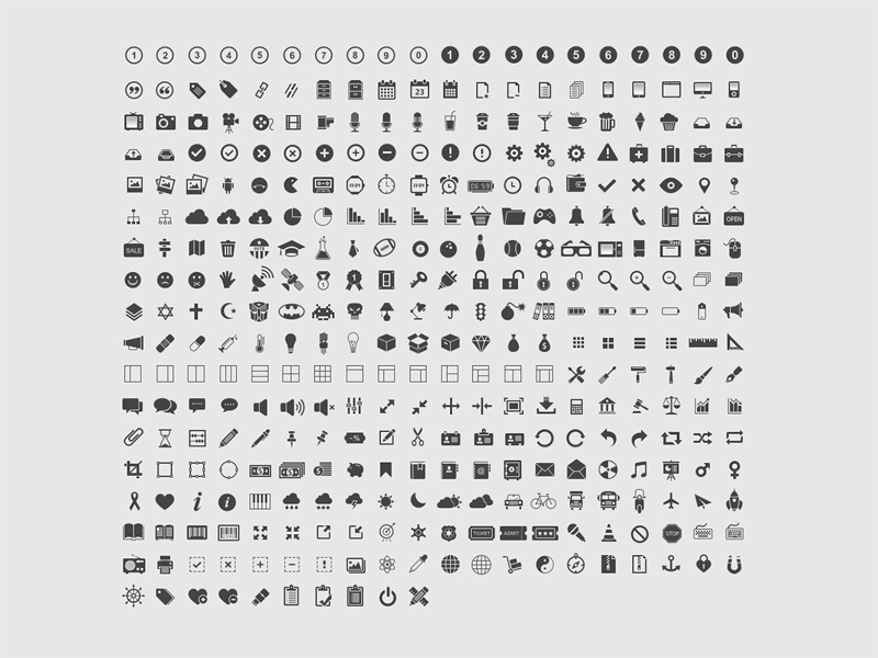 350 Icons Design 2017 - Free Resource