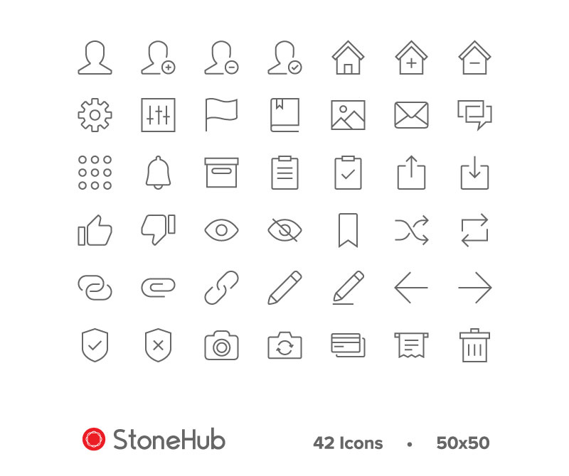42 Free Line Icons