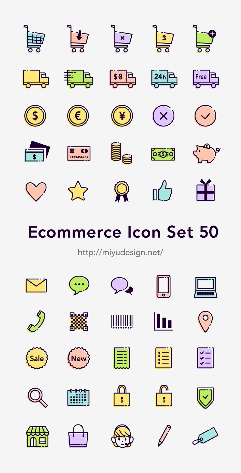 50 eCommerce Icons