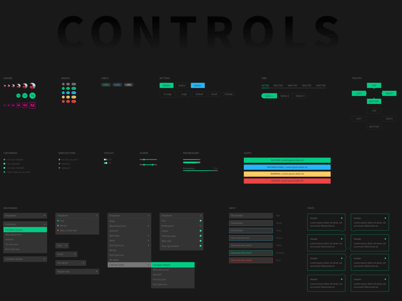 Adobe XD Styleguide Example