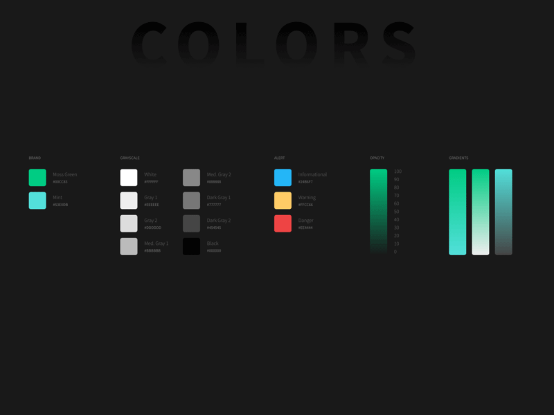Adobe XD Styleguide Example