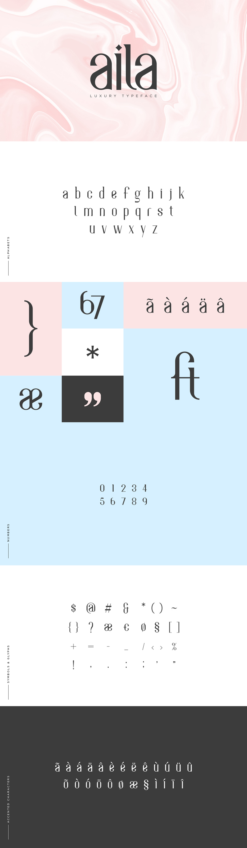 Aila Typeface - Luxury Font