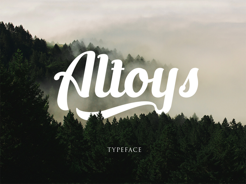 Altoys Free Hand Typeface