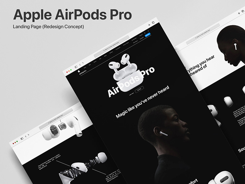 Airpods Pro Landing Page Redesign