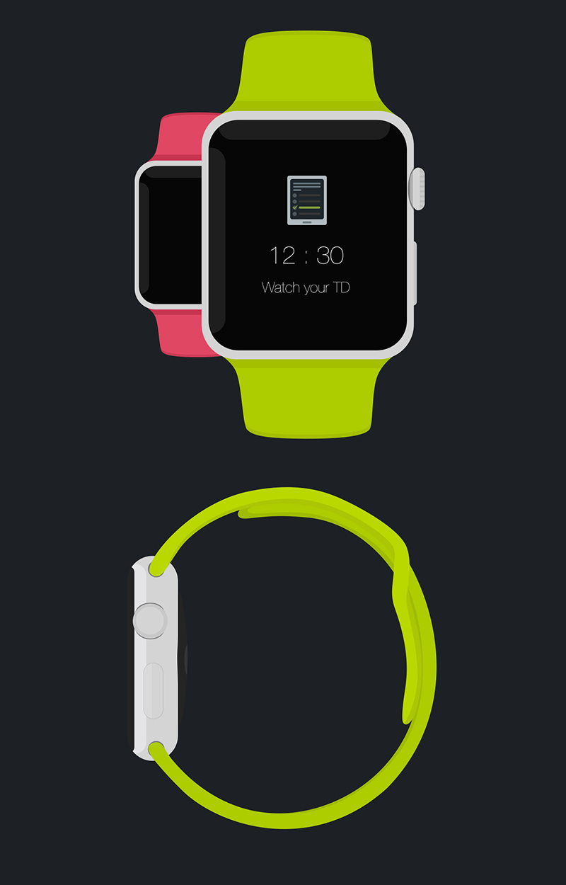 Apple Watch - Flat Mockup