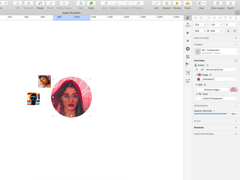 Avatar Sketch Library