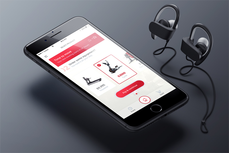 Aviron Mobile App Concept - Free Resource