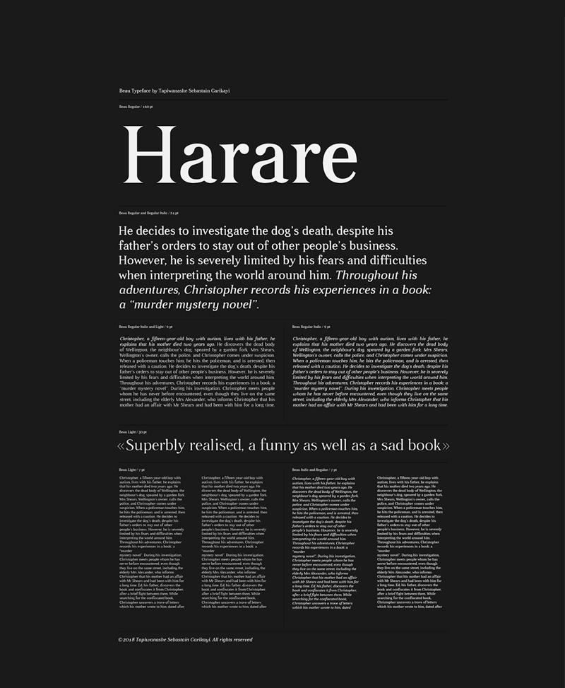 Beau Free Font Preview 2