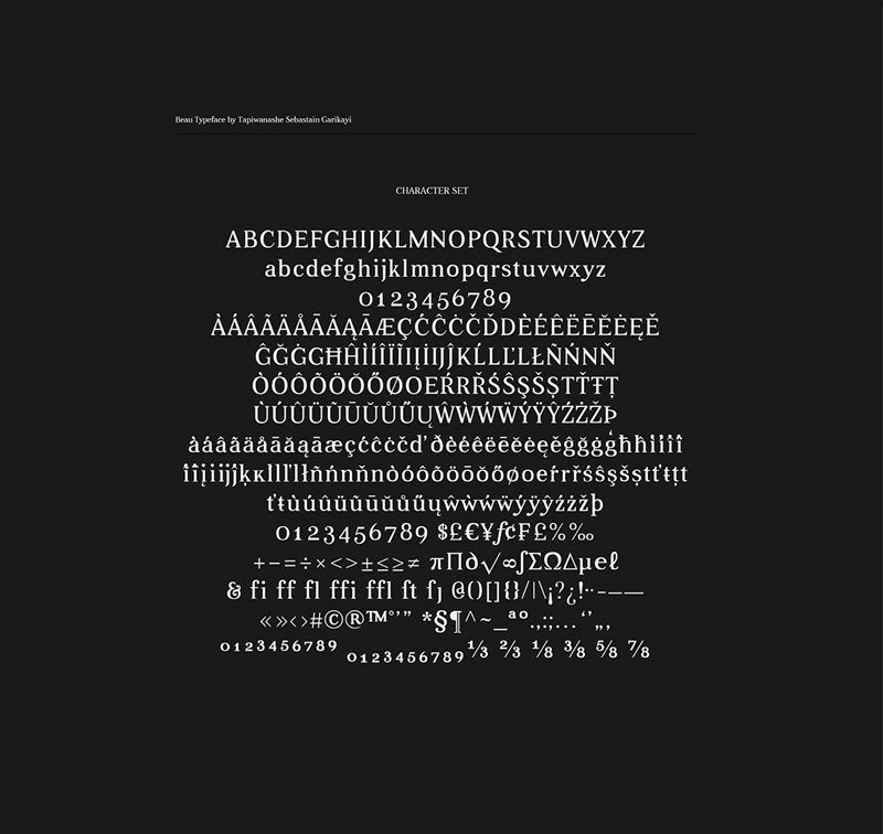 Beau Free Font Preview 3