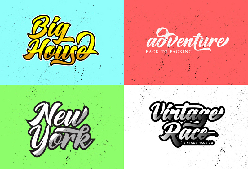 Big Blue Font Script Typeface Preview 4