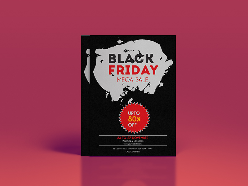 Black Friday Flyer Template by Lisa B. Isabella
