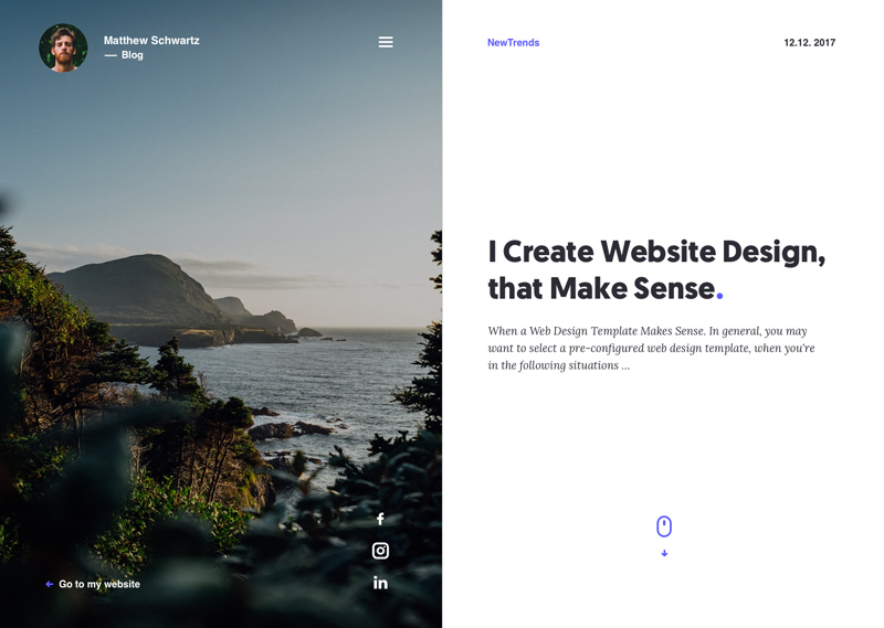 Blog Post Layout - Free Sketch