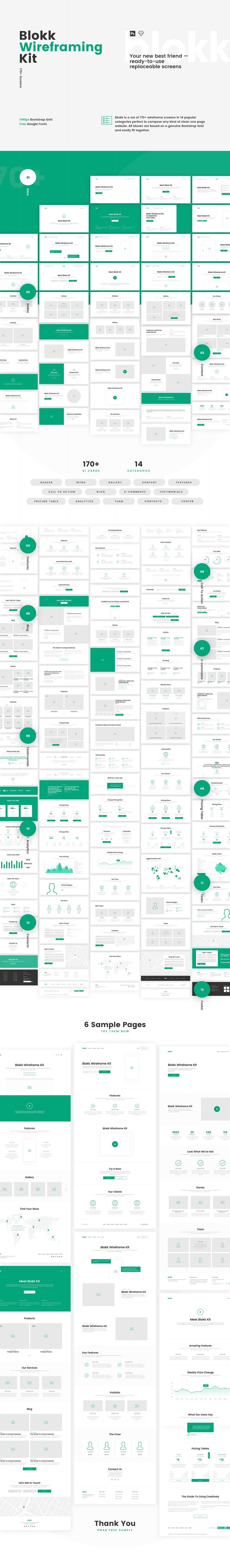 Blokk Kit: Smart Hi-Fi Wireframe Screens