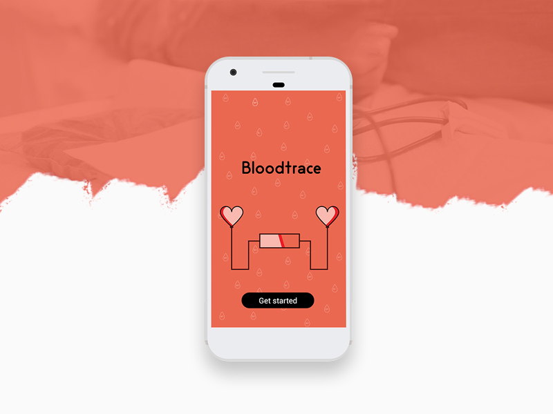 Bloodtrace Mobile App: Free PSD