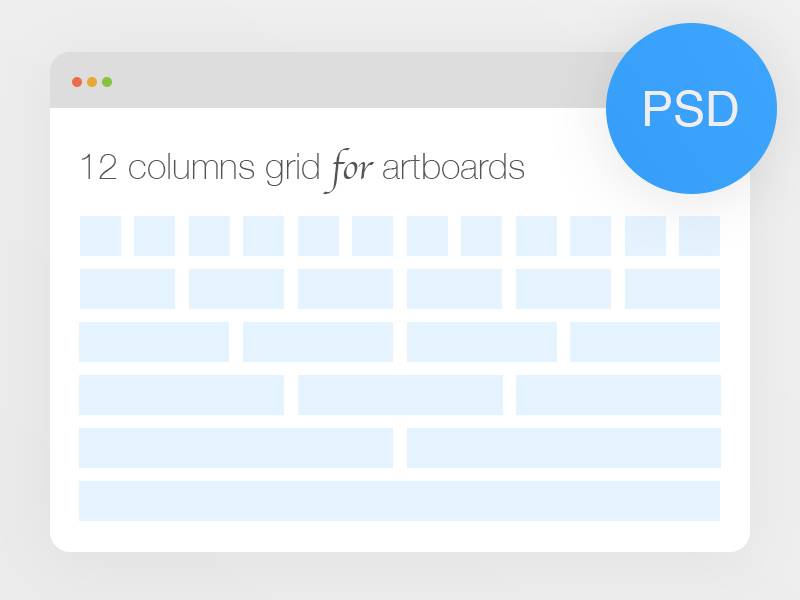 Bootstrap 12 columns grid for artboards free psd freebie supply