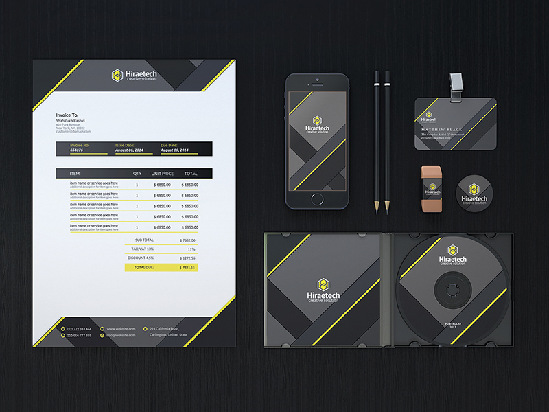 Branding Identity Pack Mockup - PSD Freebie
