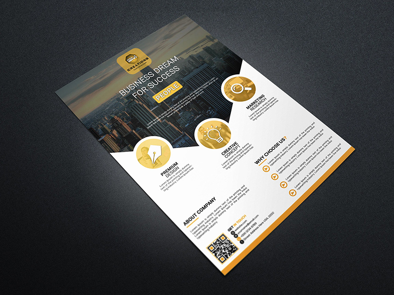 business flyer psd template freebie supply free psd business flyer templates