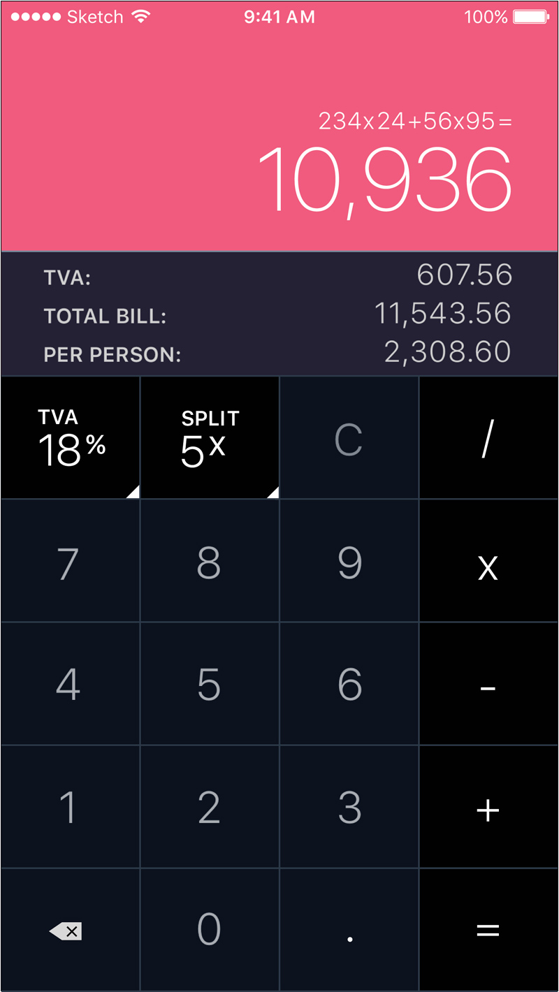 Calculator App Concept Sketch Freebie Freebie Supply
