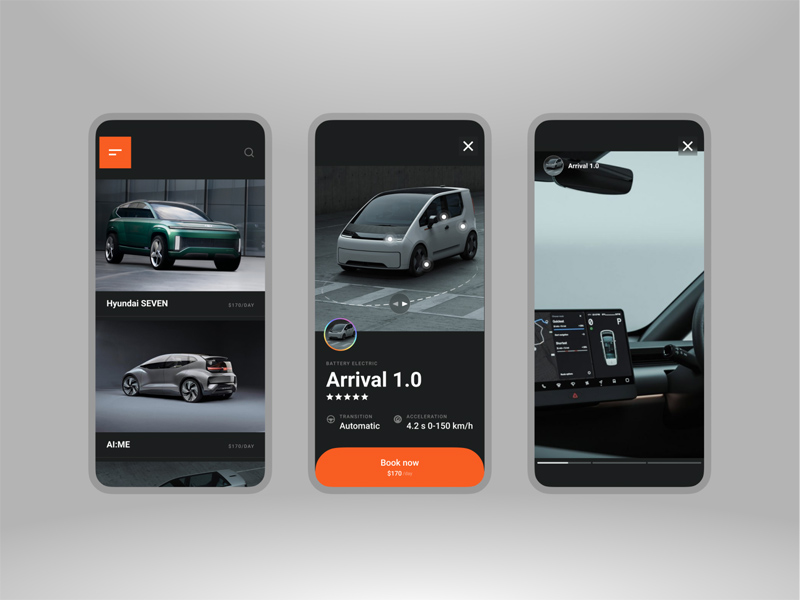 Car Rental App UI
