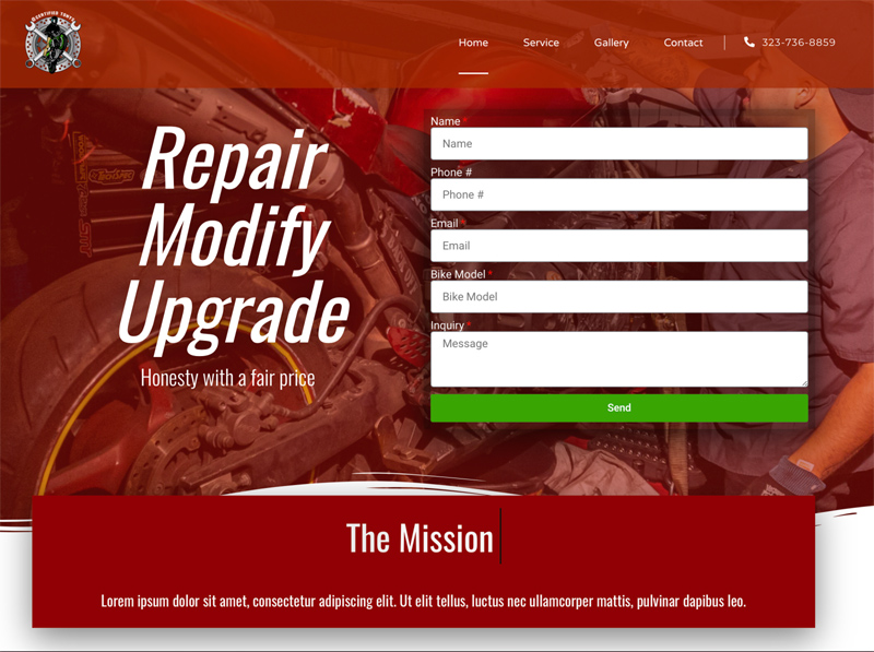 Certified Tony's Motorcycle Repair Website