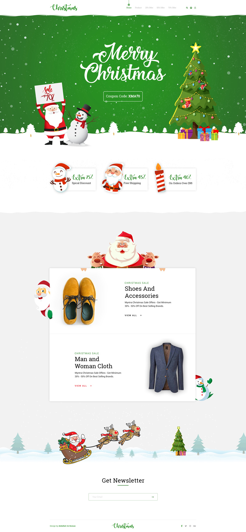 Christmas Sale Website by Noman