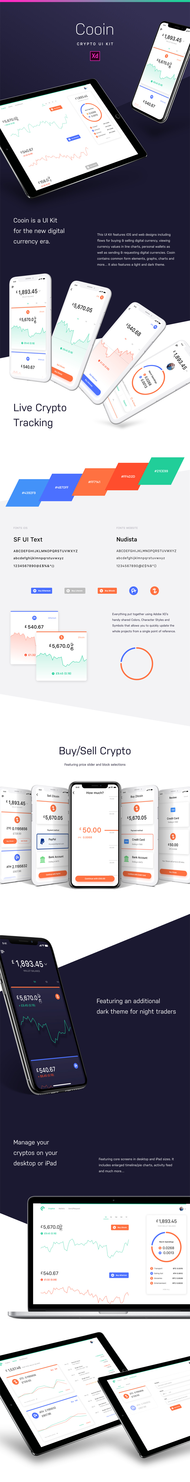Cooin Crypto Kit Design for Adobe XD