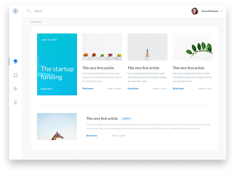 Dashboard UI Concept - Sketch Freebie