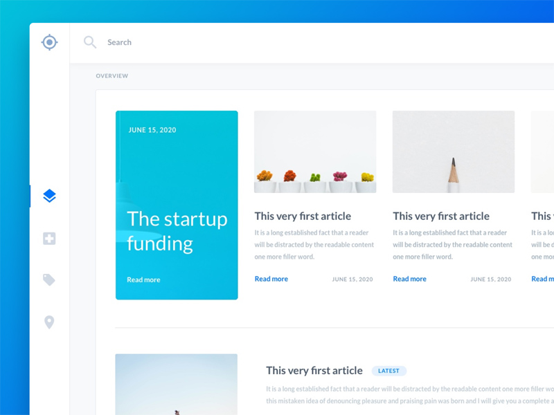 Dashboard UI Concept - Sketch Freebie