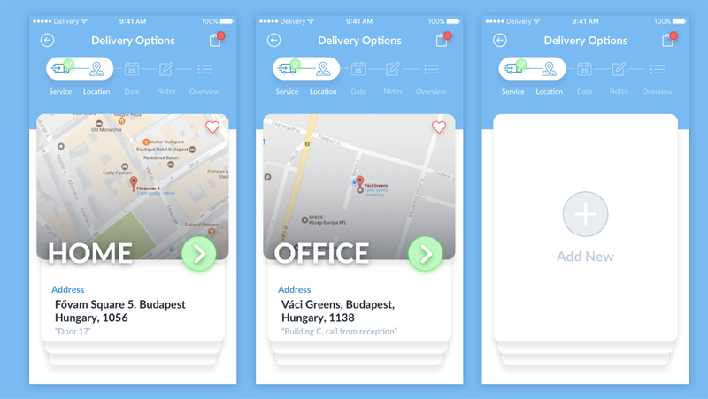 Deliver App UI for Sketch