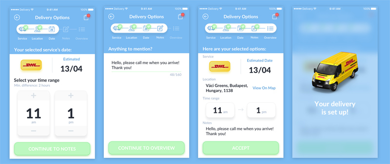 Deliver App UI for Sketch