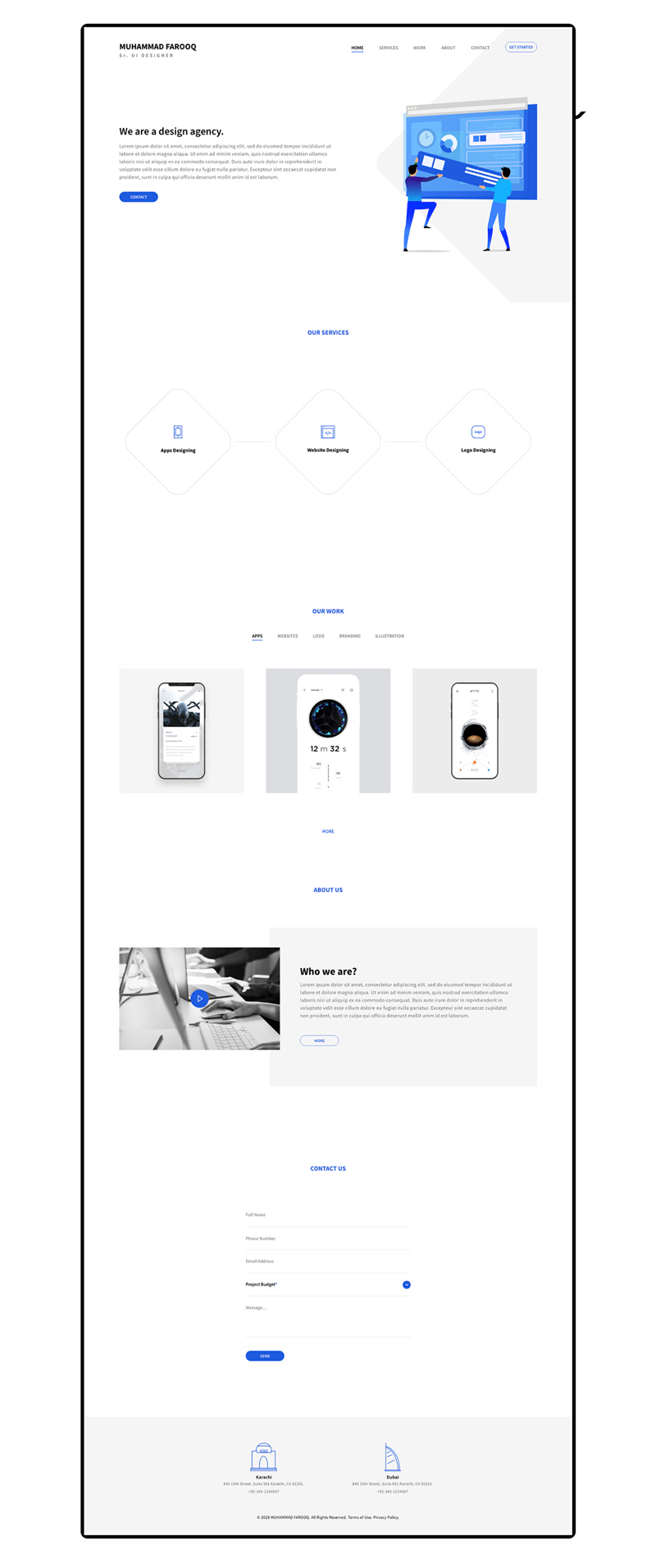 Design Agency Landing Page Adobe Xd Template Freebie Supply Design Agency Landing Page Adobe Xd Template Freebie Supply