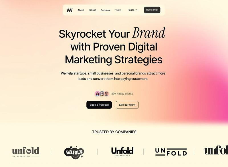 Digital Marketing Agency Landing Page