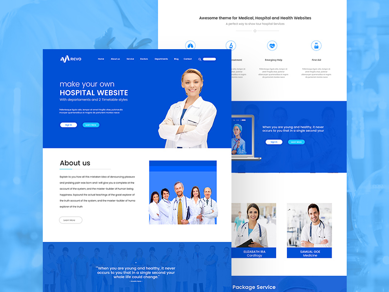 Doctor Consulting Website Template by ImprintExt