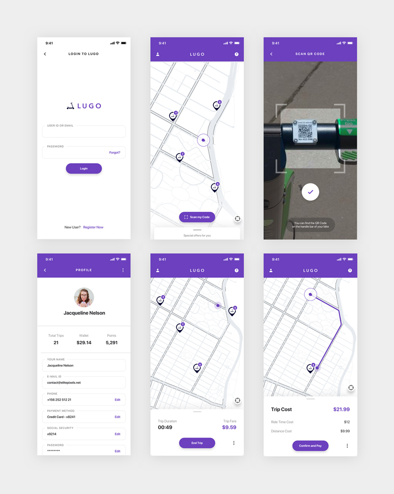 E-Bike Booking App Concept