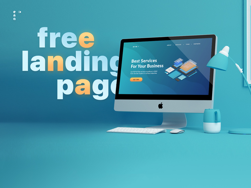 Landing Page Template - PSD Freebie