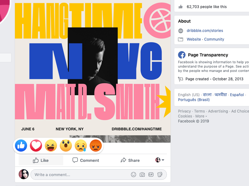 Facebook Gradient Emojis Concept - Sketch Freebie