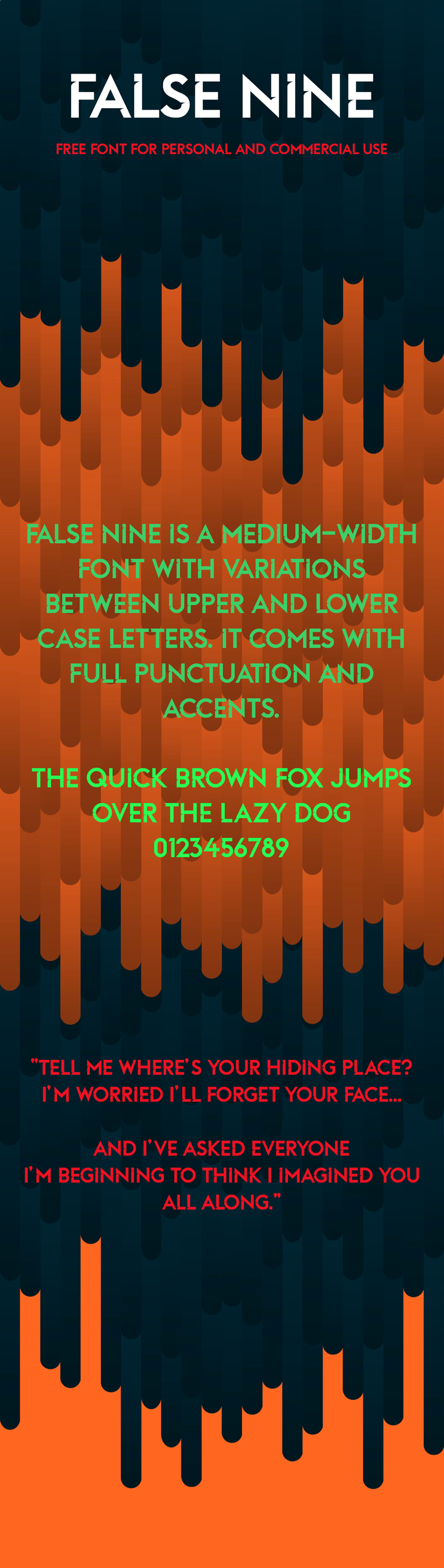 False Nine Font
